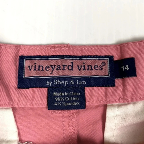 VINEYARD VINES GUC GIRLS PINK SHORTS BOTTOMS SUMMER CASUAL PREPPY GIRL SIZE 14 - Picture 2 of 6